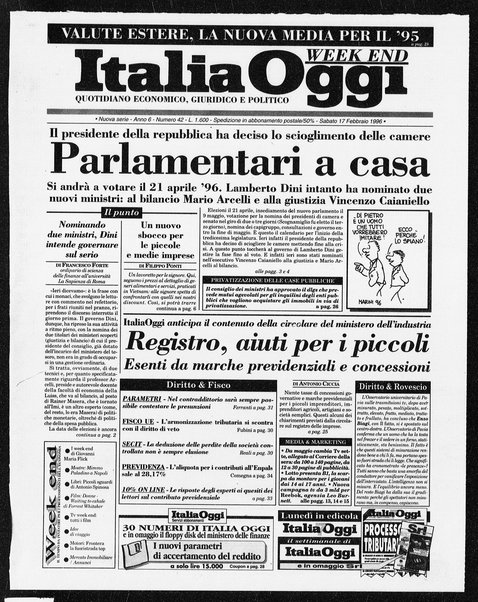 Italia oggi : quotidiano di economia finanza e politica